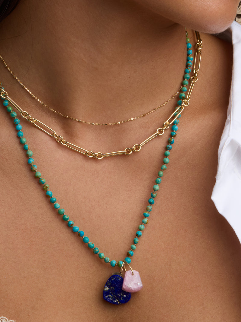 Hand-Knotted Turquoise Necklace