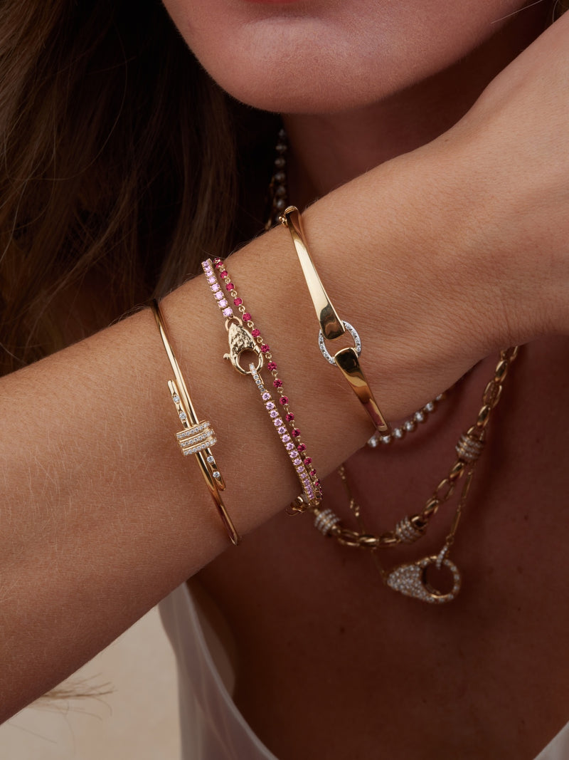 Wrapped in Rubies Bracelet