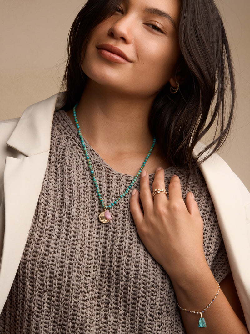 Hand-Knotted Turquoise Necklace