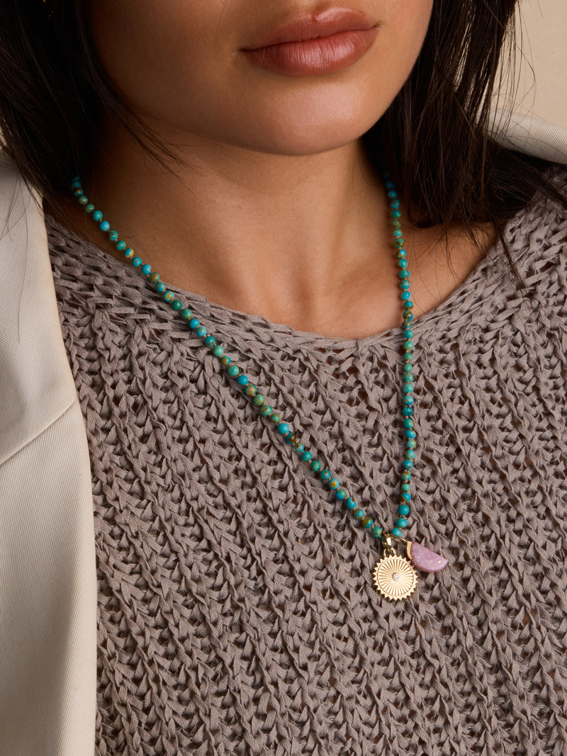 Hand-Knotted Turquoise Necklace