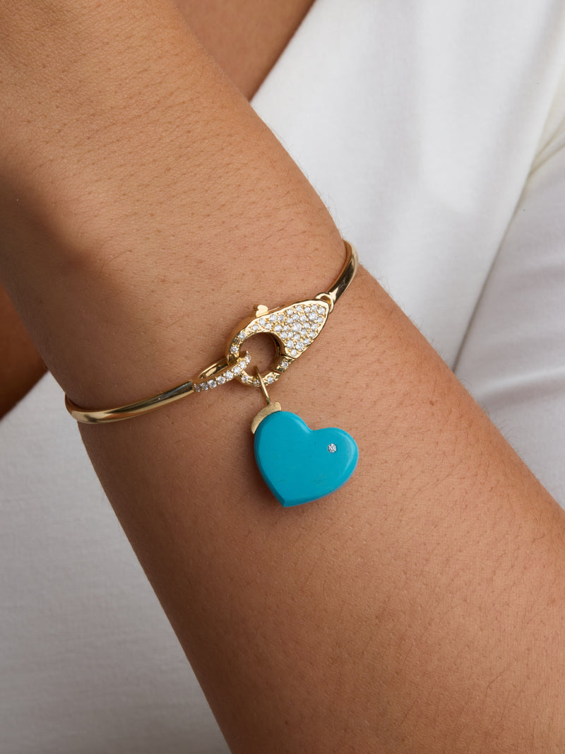 Pave Diamond Lock Bracelet