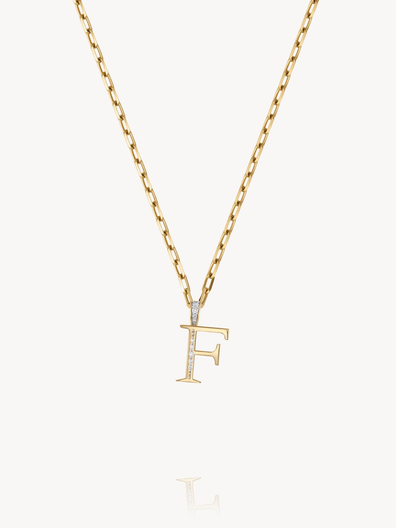 Diamond Initial Pendants