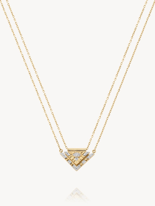 Perfect Match Triangle Friendship Necklace