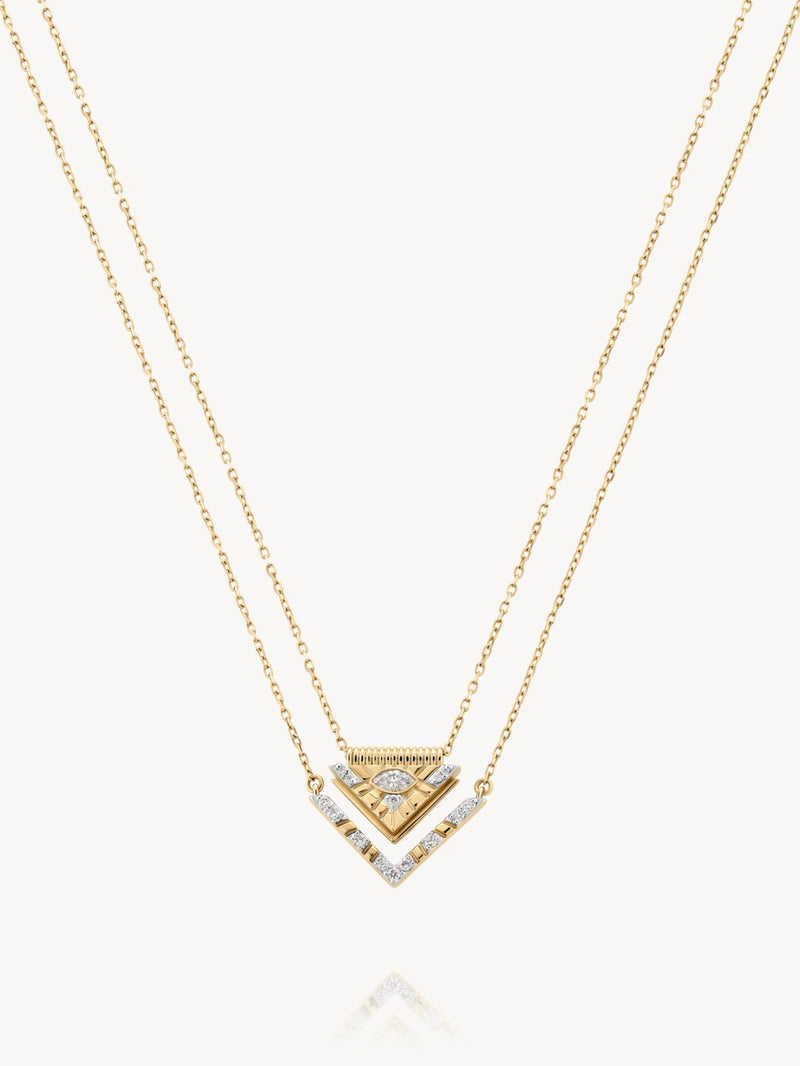 Perfect Match Triangle Friendship Necklace