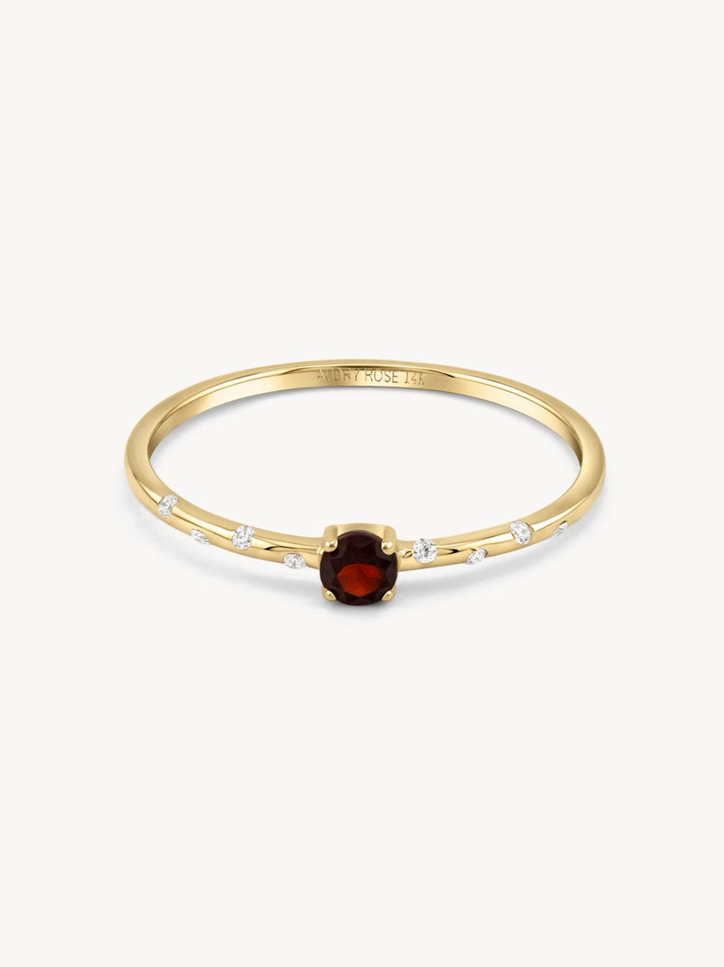 Starry Birthstone Ring
