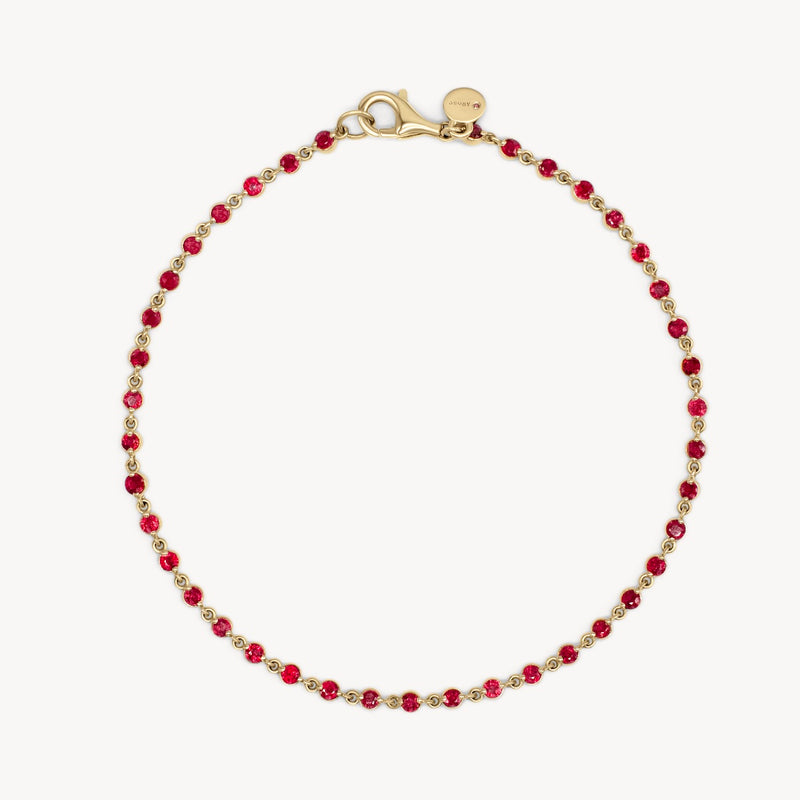 Wrapped in Rubies Tennis Bracelet