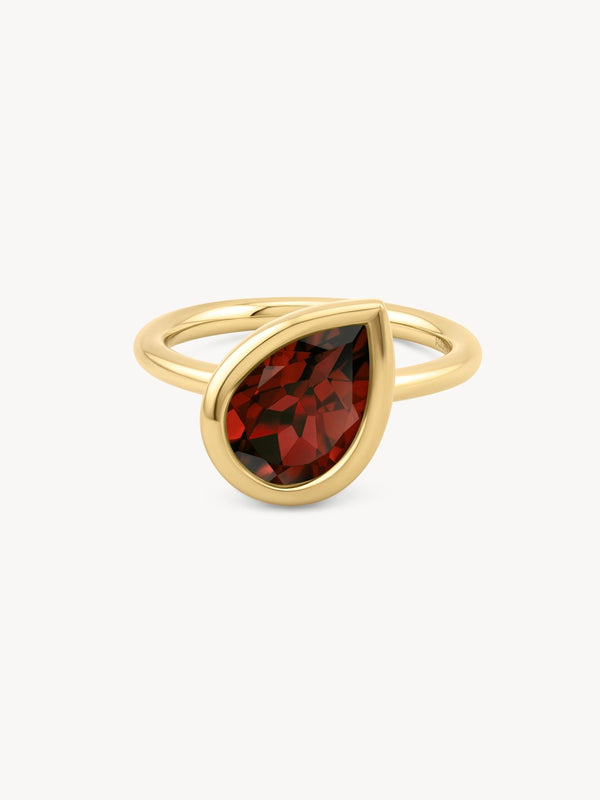 Garnet Dune Ring