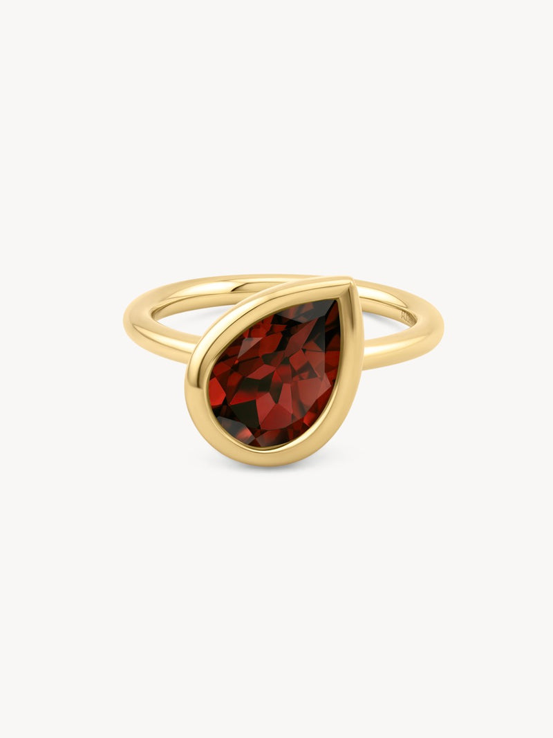 Garnet Dune Ring