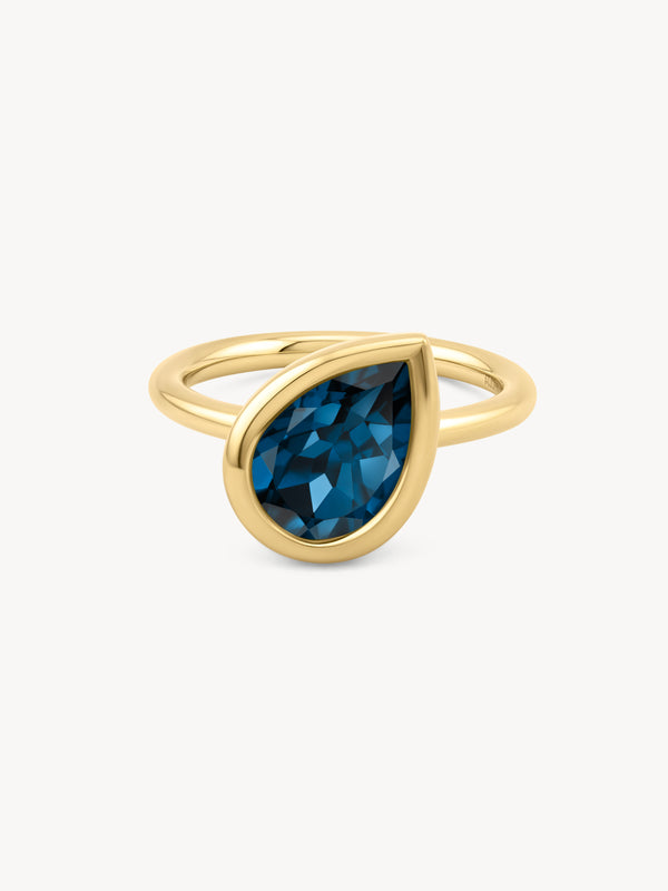 London Blue Topaz Dune Ring