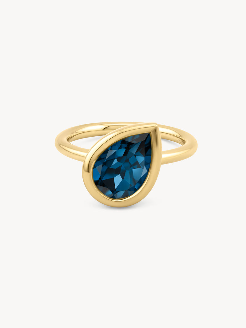 London Blue Topaz Dune Ring
