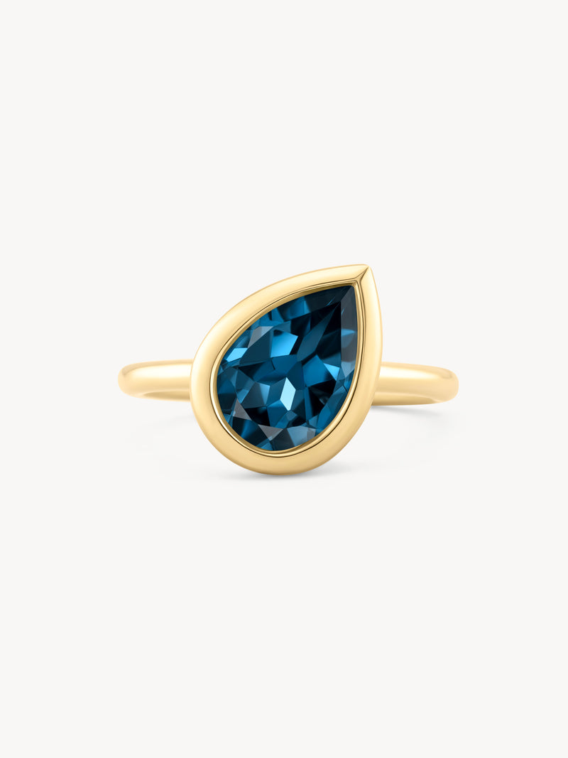 London Blue Topaz Dune Ring