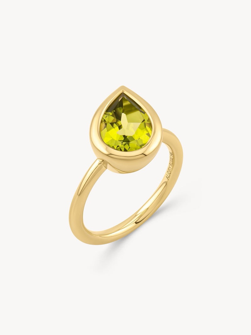Peridot Dune Ring
