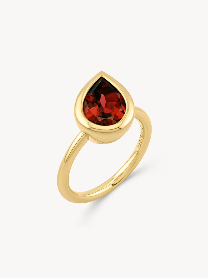 Garnet Dune Ring