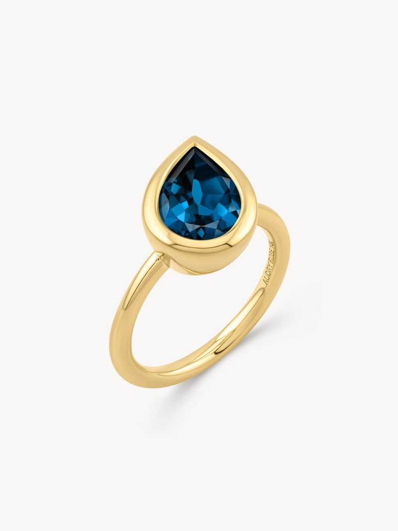London Blue Topaz Dune Ring