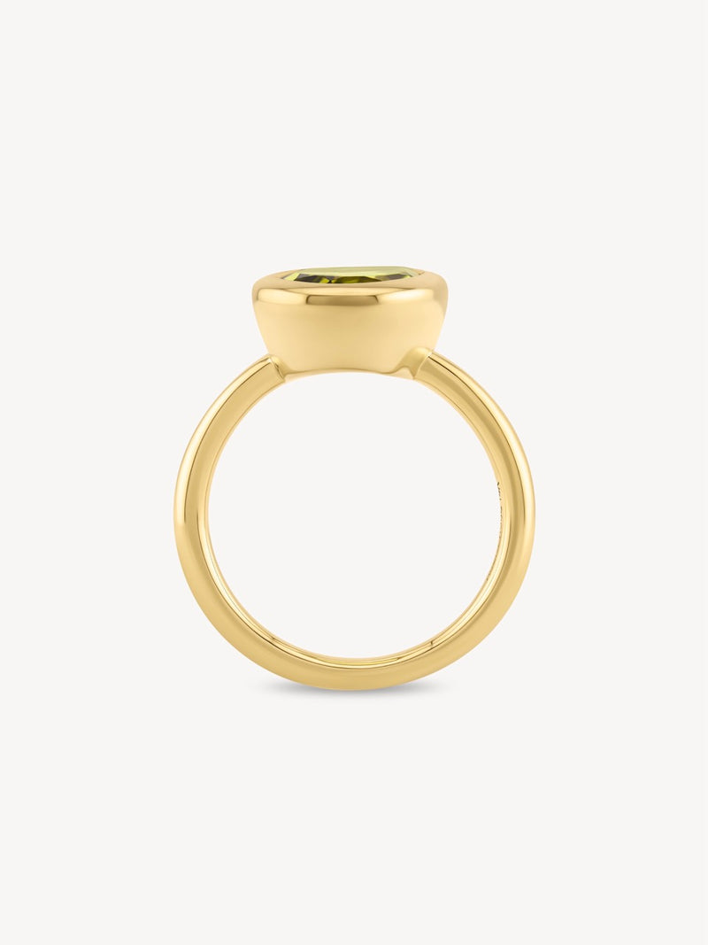 Peridot Dune Ring