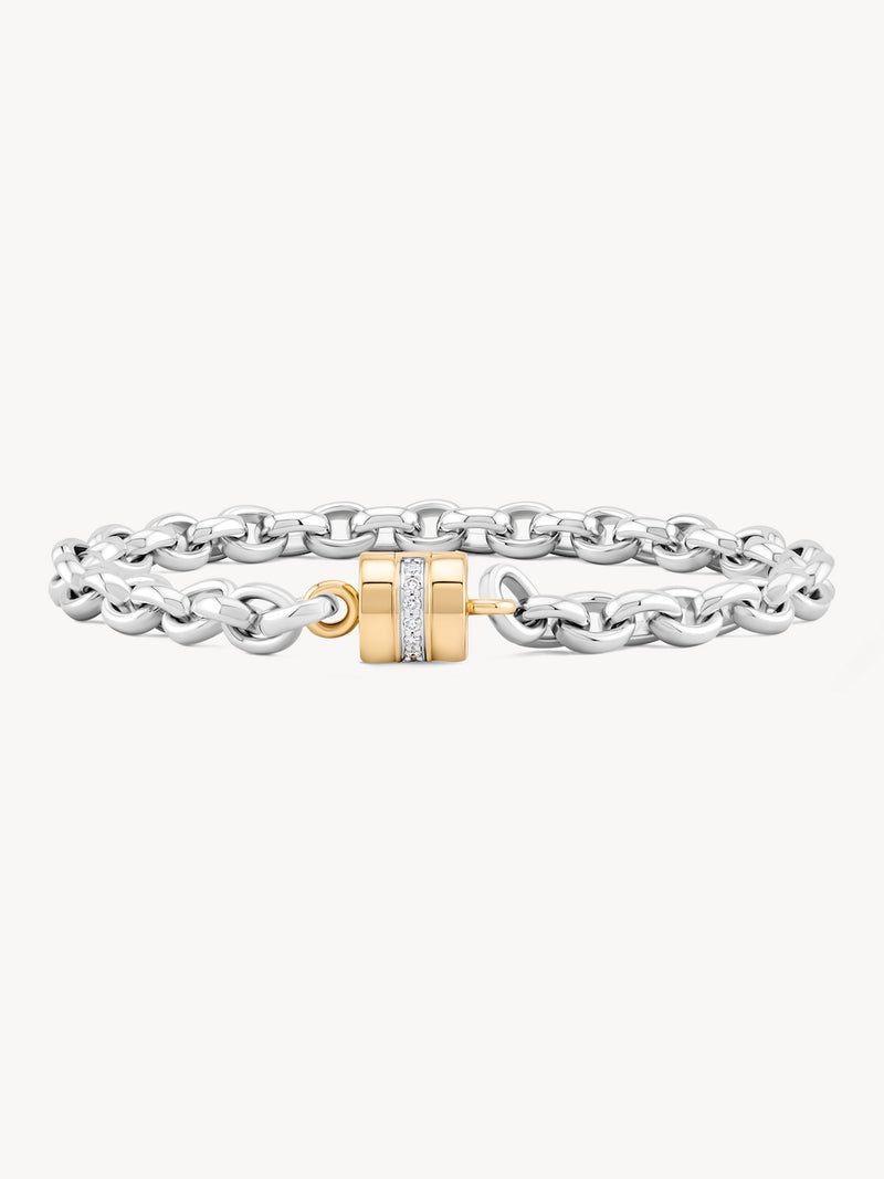 Golden Arc Chain Bracelet