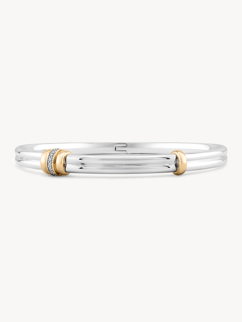 Golden Arc Hinge Bracelet