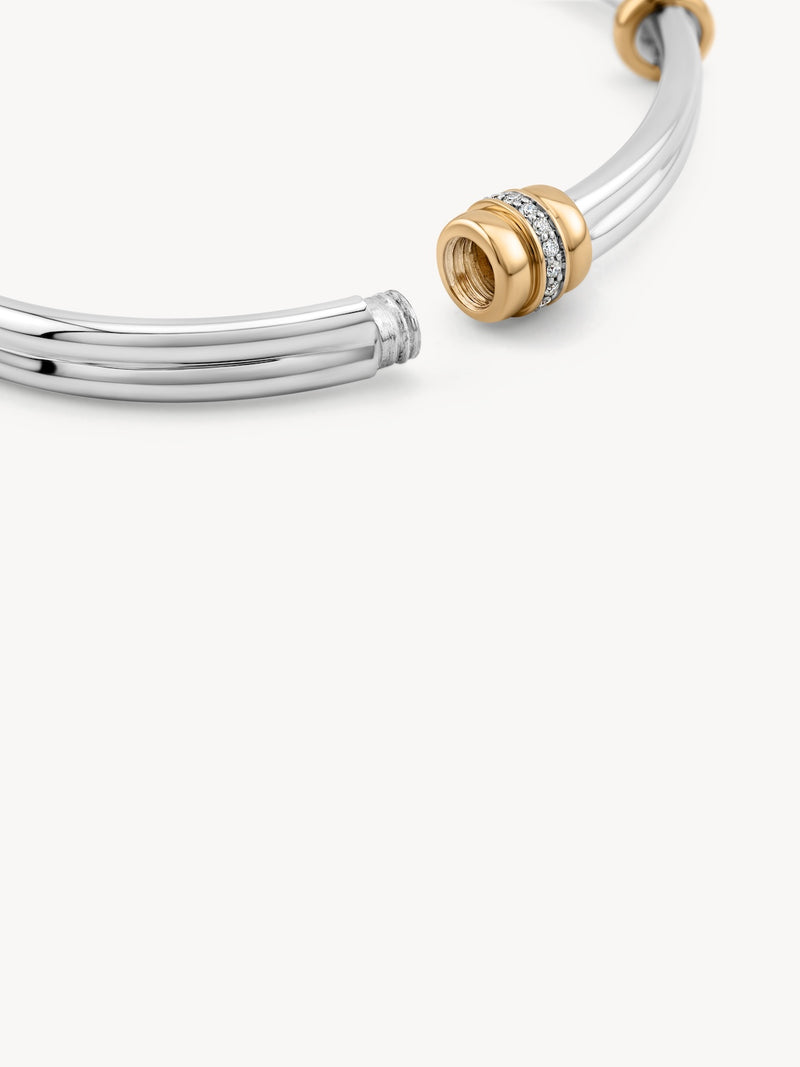 Golden Arc Hinge Bracelet