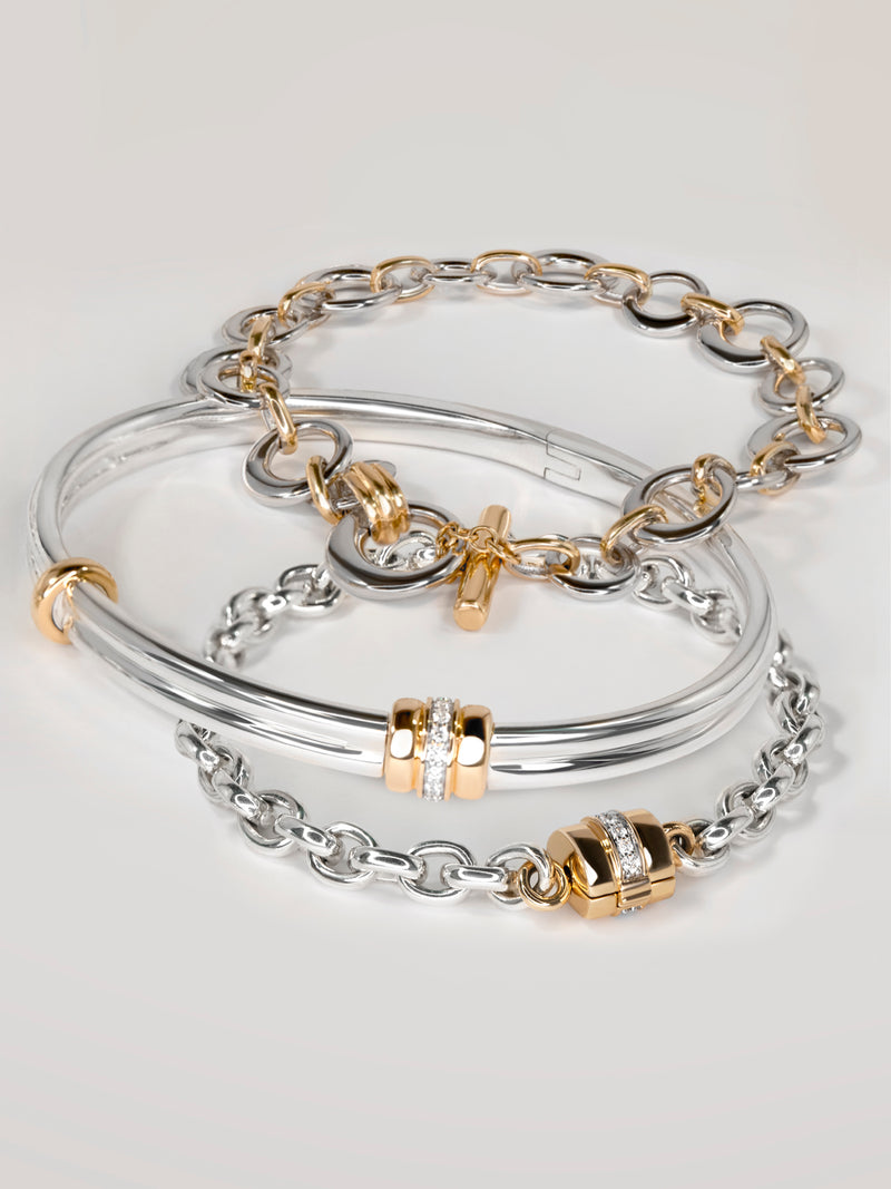 Golden Arc Chain Bracelet