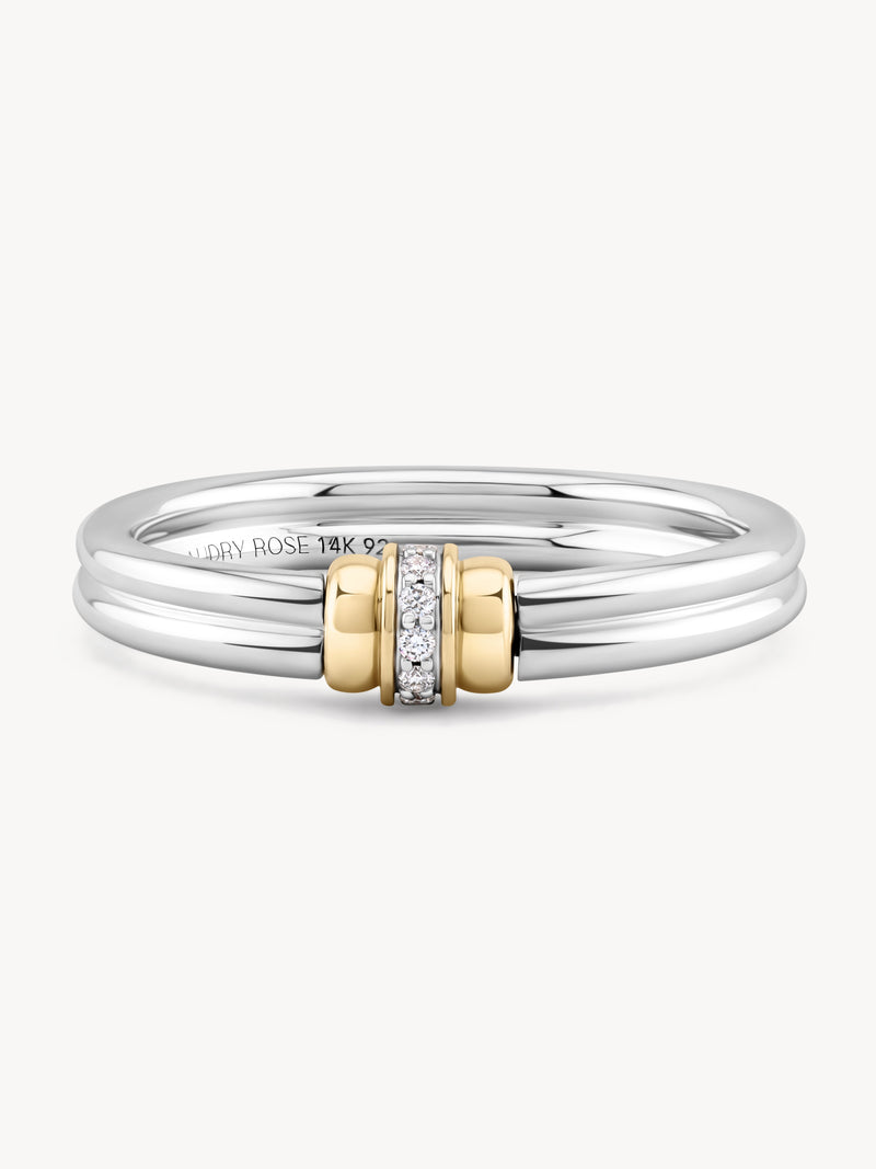 Single Golden Arc Ring