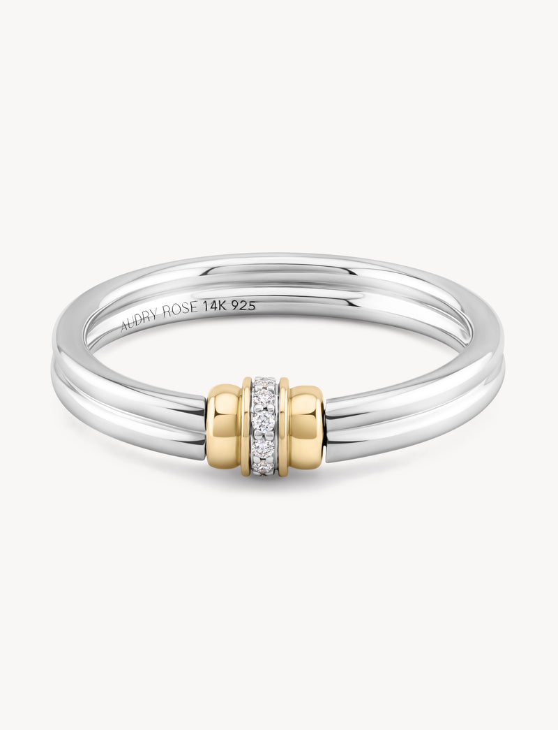 Single Golden Arc Ring