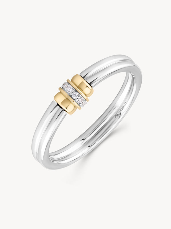 Single Golden Arc Ring