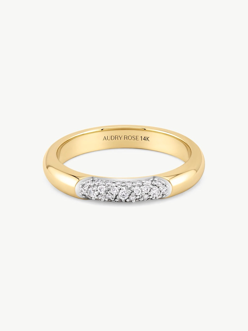 Pave Diamond Accent Ring