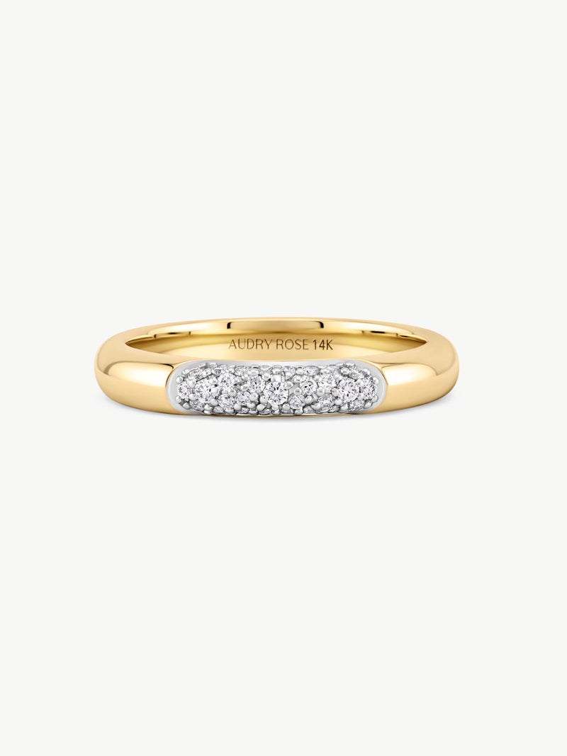 Pave Diamond Accent Ring