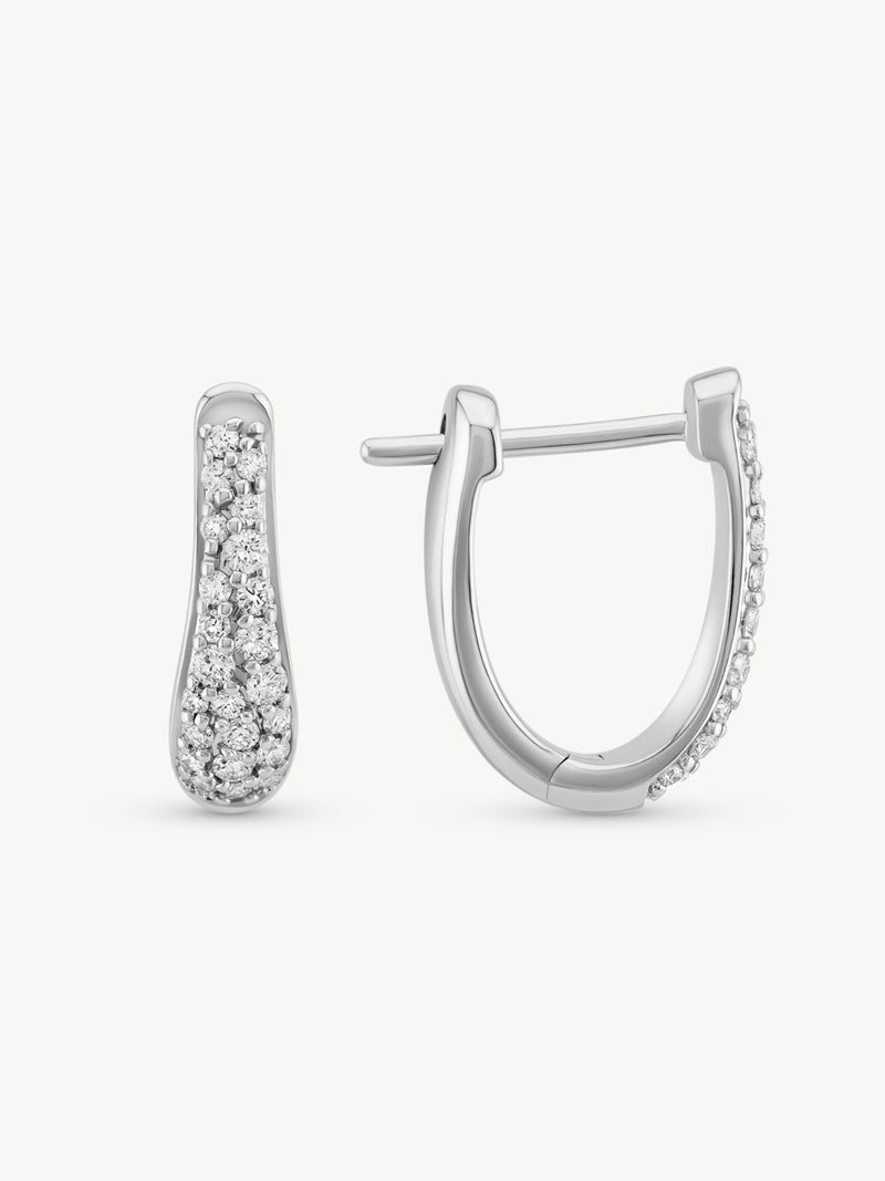 Pave Diamond Wrap Huggies