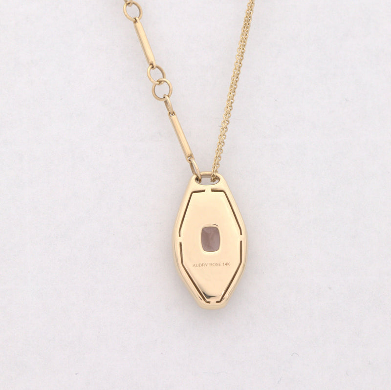 Morganite Slipper Necklace - Sample