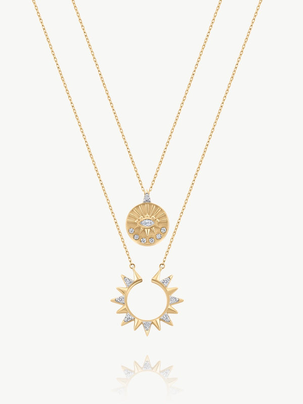 Golden Eye Friendship Necklace