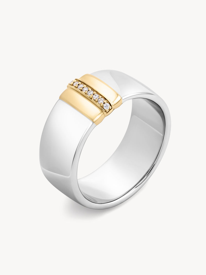 Wide Golden Arc Band