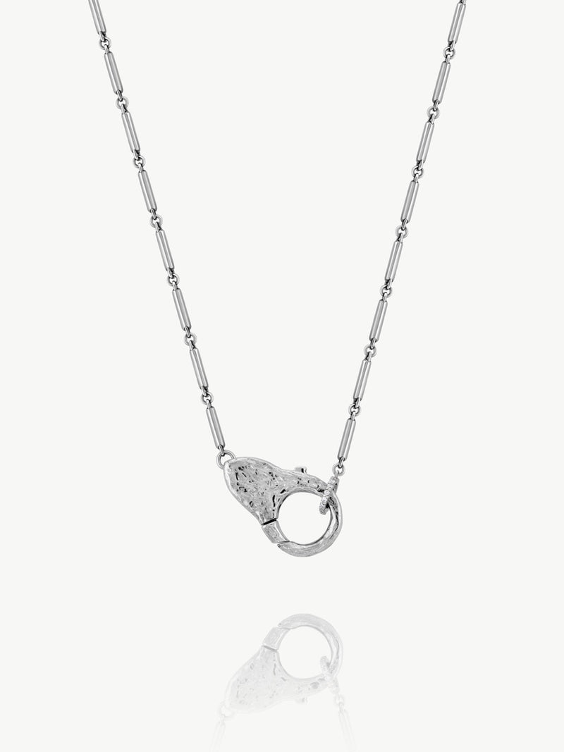 Sterling Silver Lock Necklace