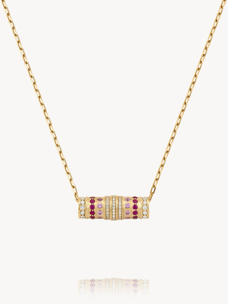 Tiered Barrel Necklace