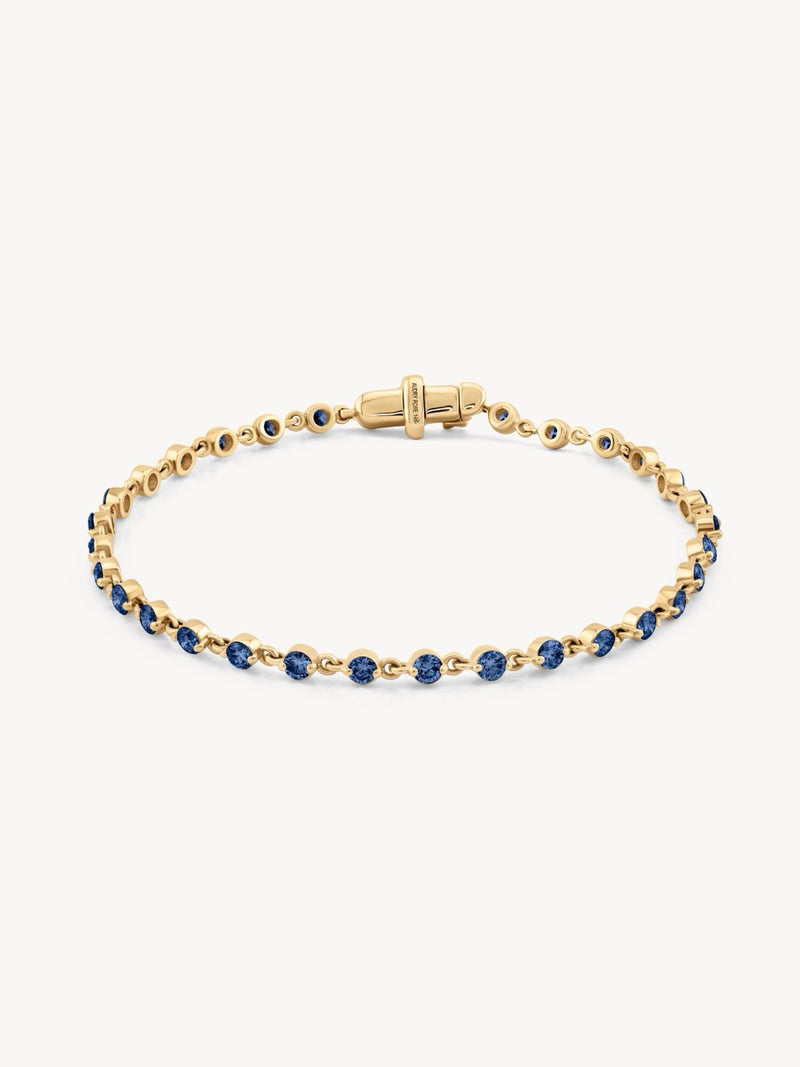 Wrapped in Blue Sapphires Bracelet