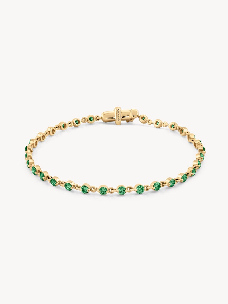 Wrapped in Emeralds Bracelet