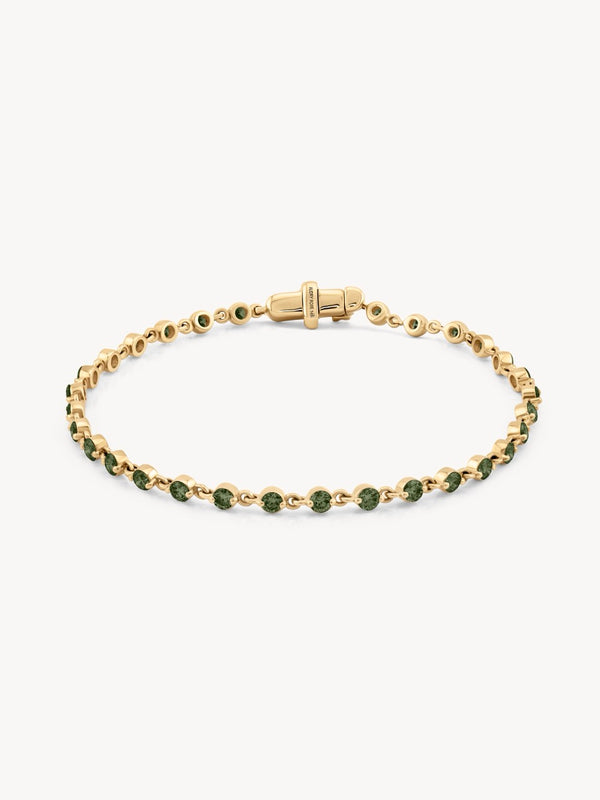Wrapped in Green Tourmaline Bracelet