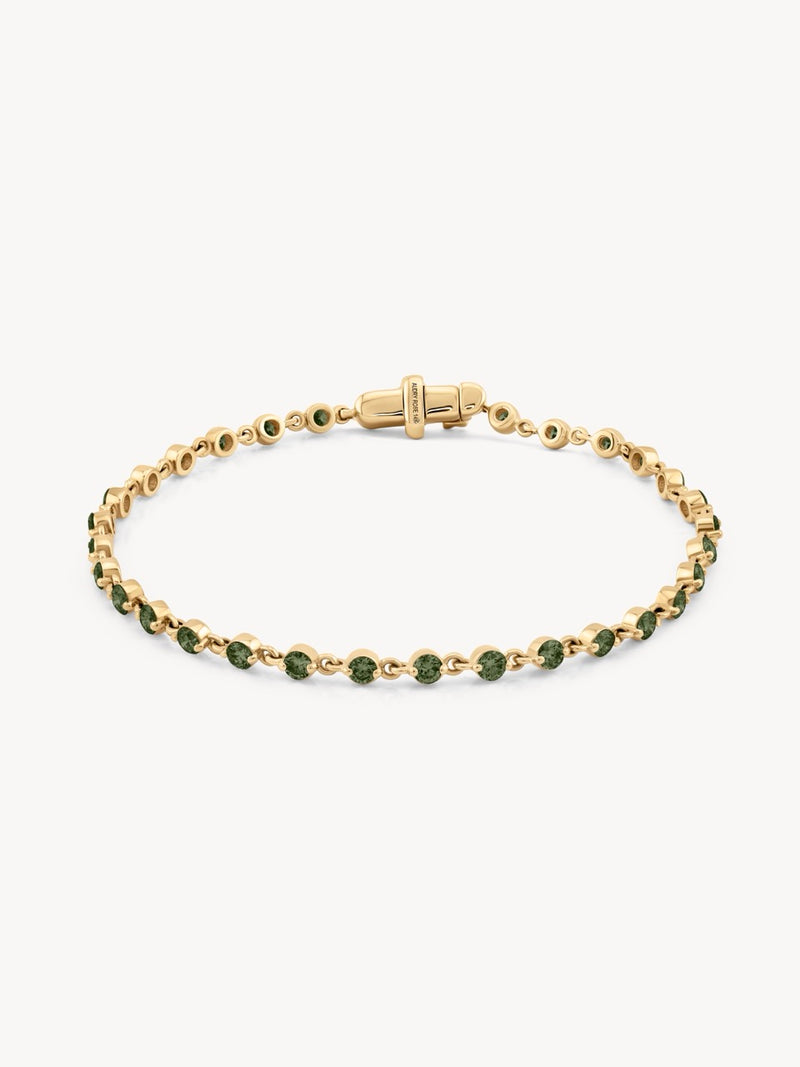 Wrapped in Green Tourmaline Bracelet