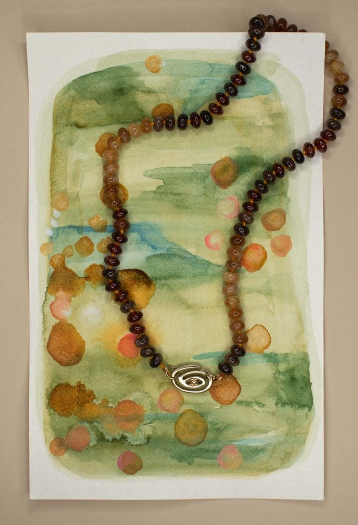 Eye Connector Gemstone Necklace