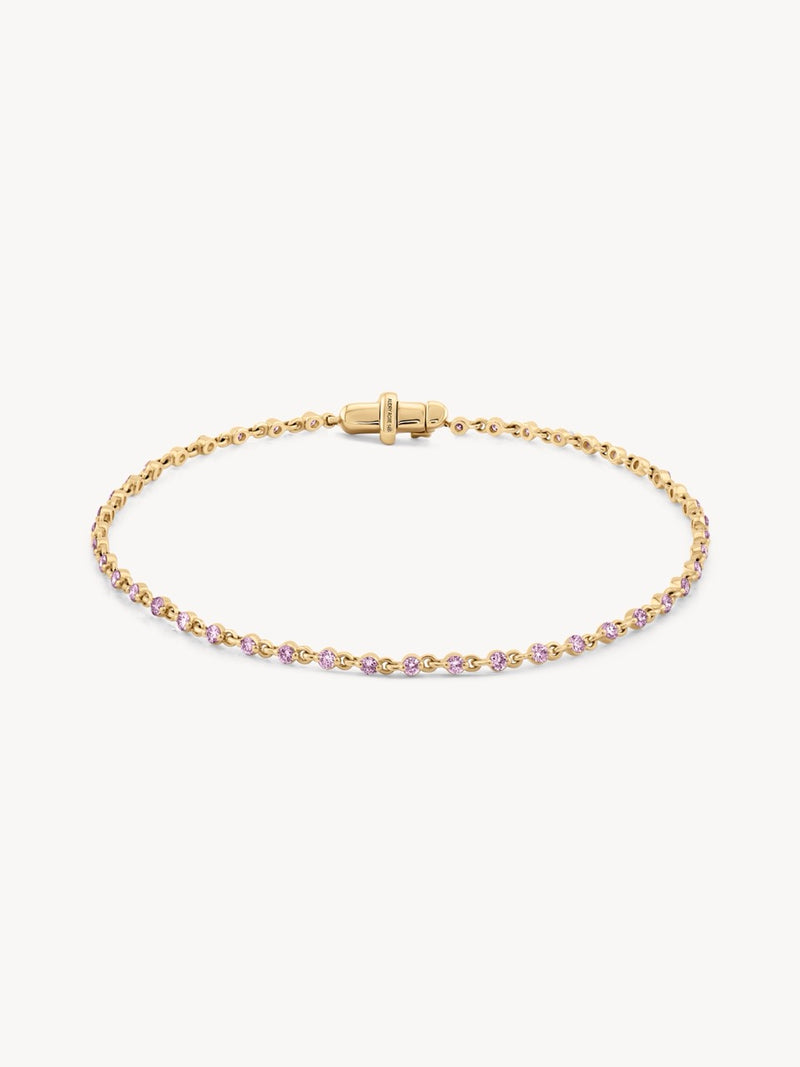 Wrapped in Pink Sapphires Bracelet