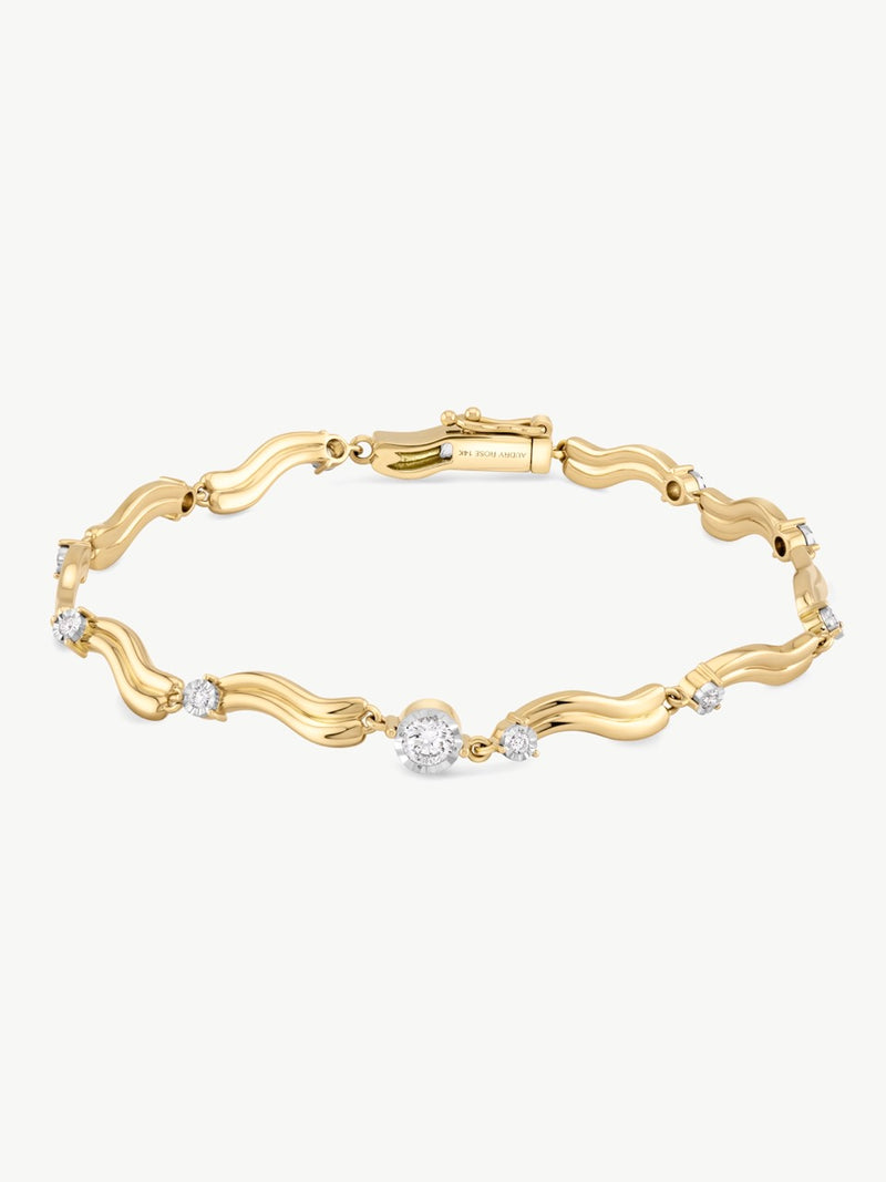 Wavy Diamond Bracelet