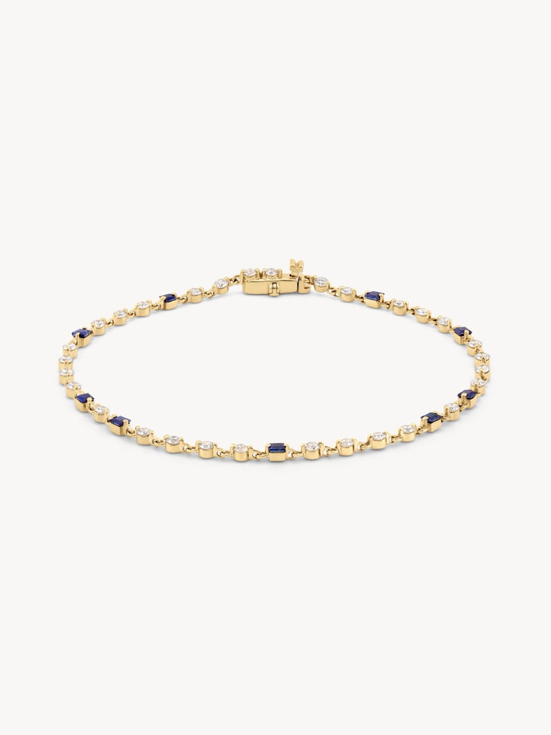Wrapped in Sapphires and Diamonds Bracelet