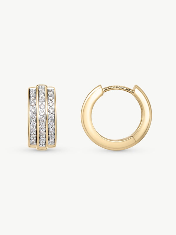 Diamond Tiered Huggies