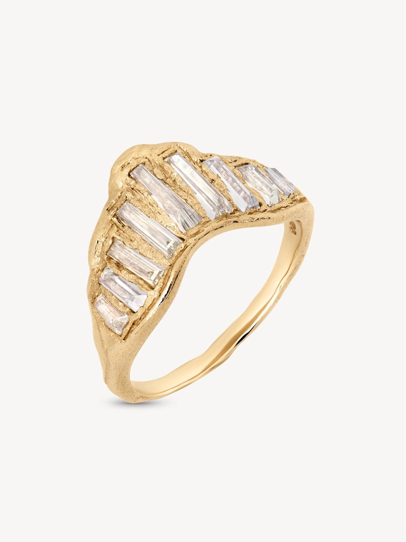 Lemon Baguette Diamond Ring