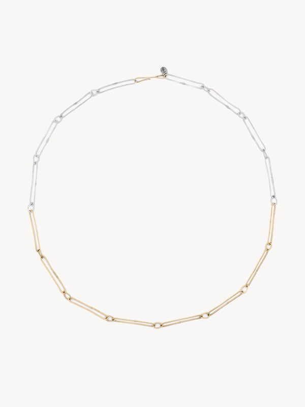 Mixed Metal Paper Clip Chain