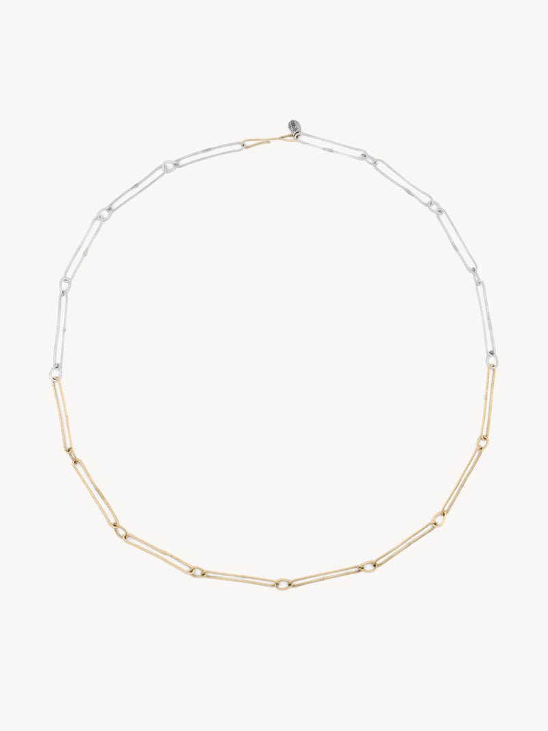 Mixed Metal Paper Clip Chain