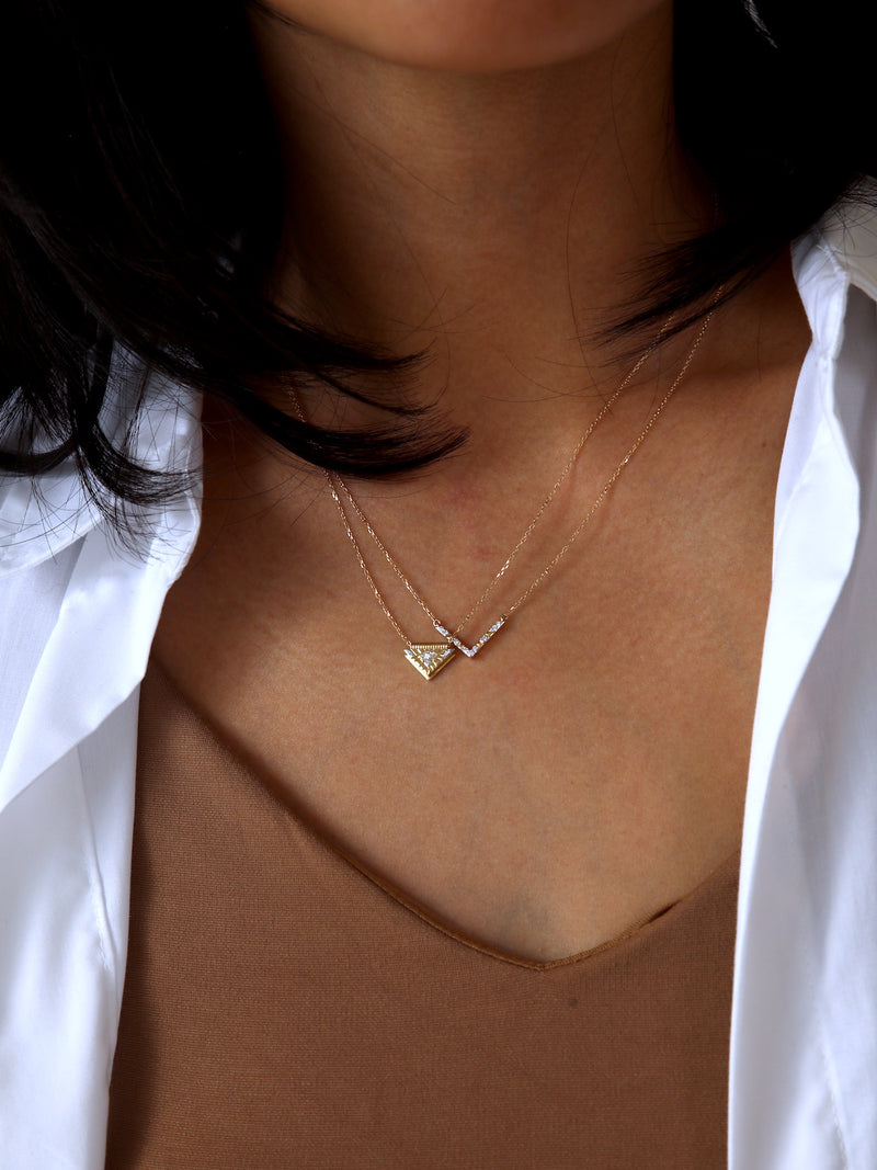 Perfect Match Triangle Friendship Necklace