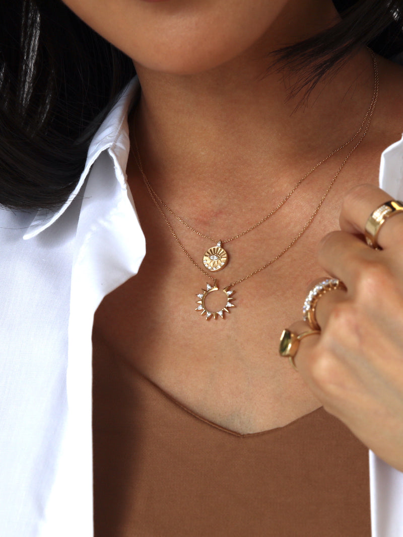 Golden Eye Friendship Necklace