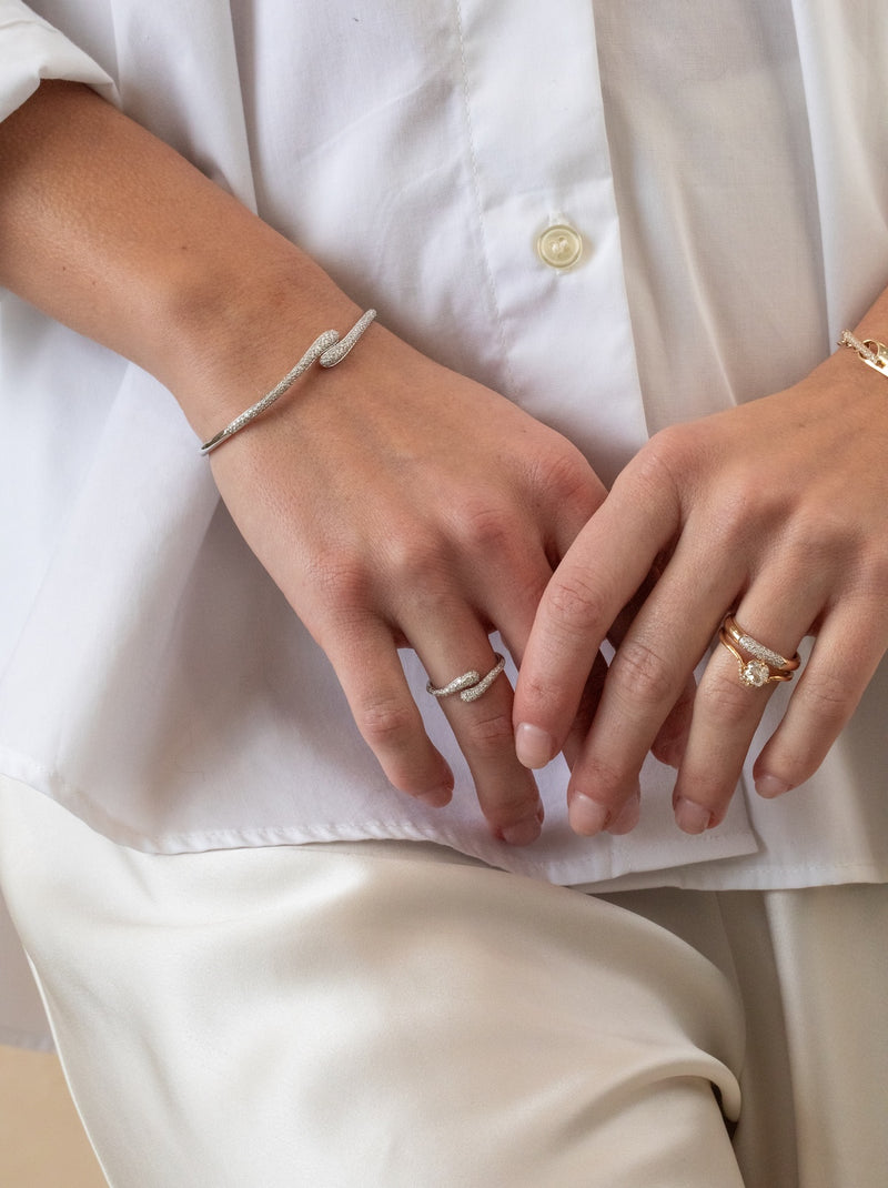 Pave Diamond Accent Ring