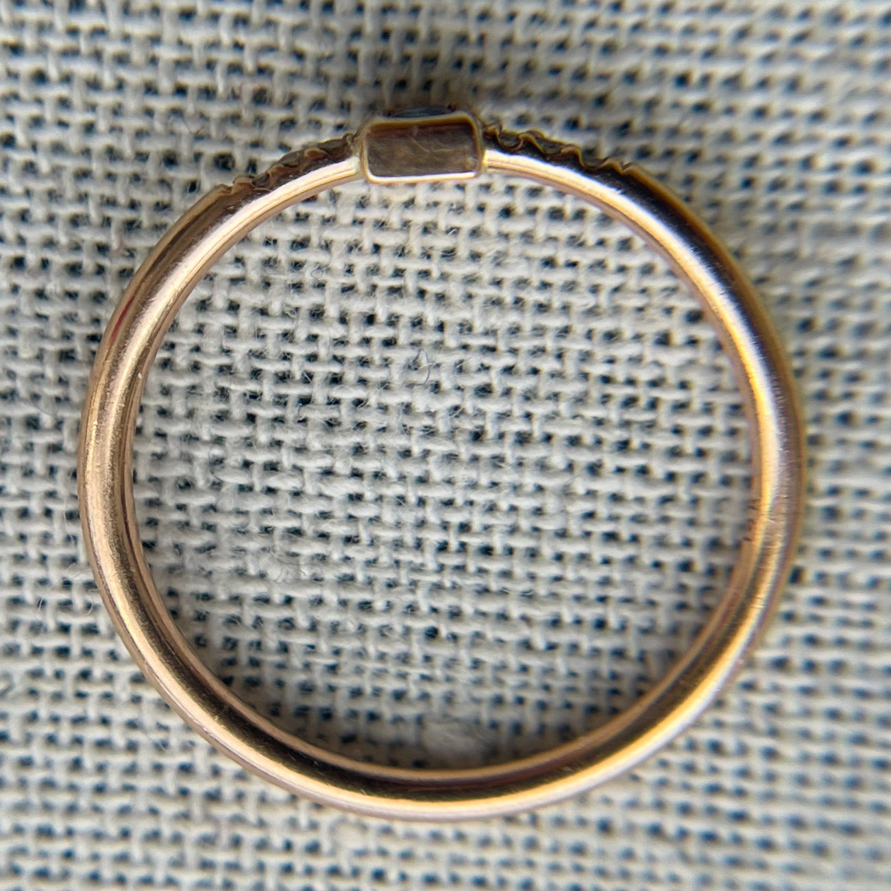 Rose Gold Sapphire Bezel Ring